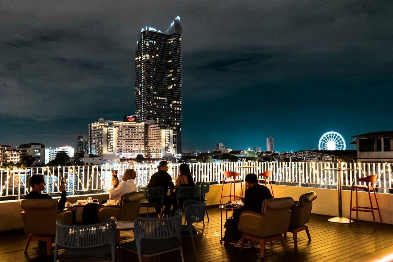 Chy Bar rooftop bar in Thon Buri, Bangkok