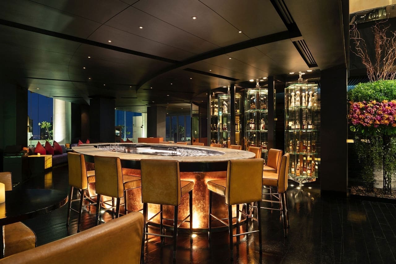 Distil Bar rooftop in Silom / Riverside, Bangkok