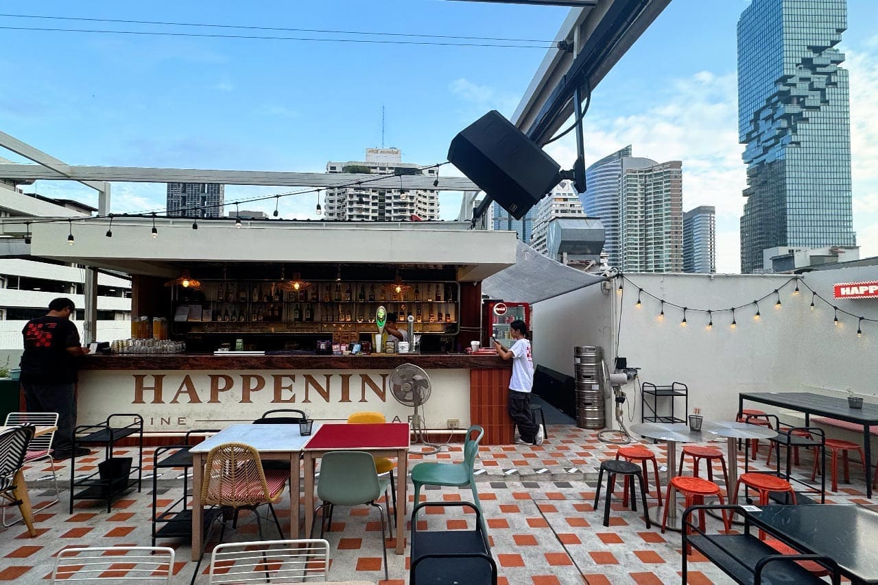 Happening Dine and Bar rooftop in Silom, Bangkok