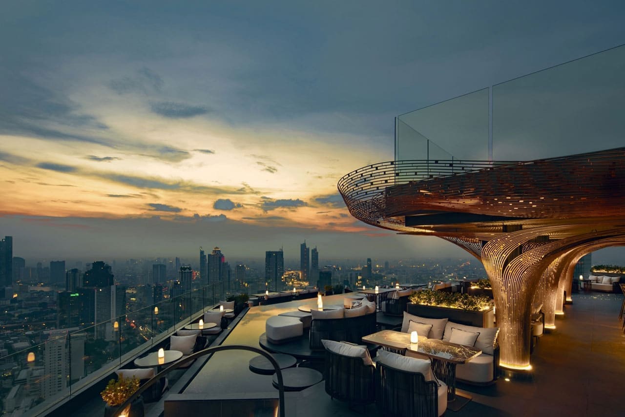 Le Du Kaan rooftop in Sathon, Bangkok