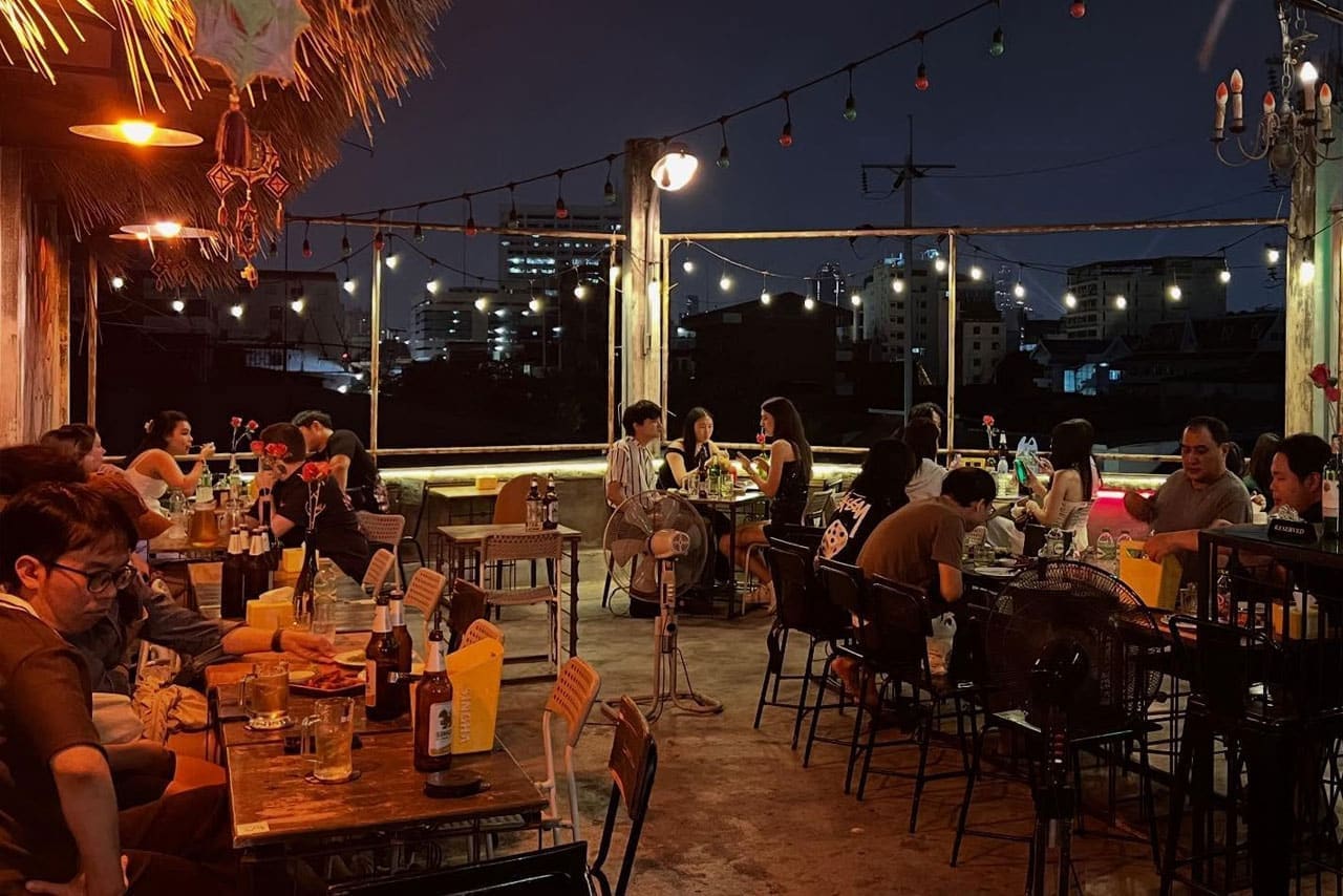 Leelabar rooftop in Old Town, Bangkok