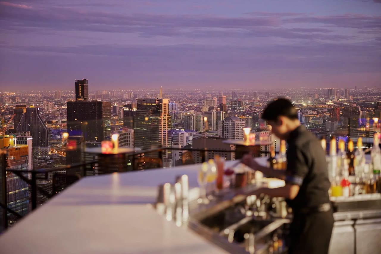 Moon Bar rooftop in Sathon, Bangkok