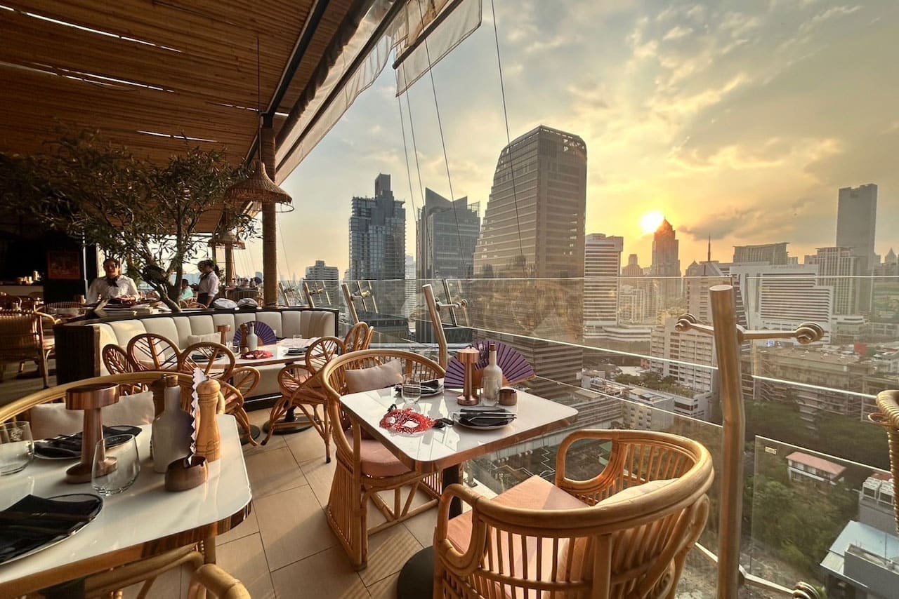 Pastel rooftop in Nana, Bangkok