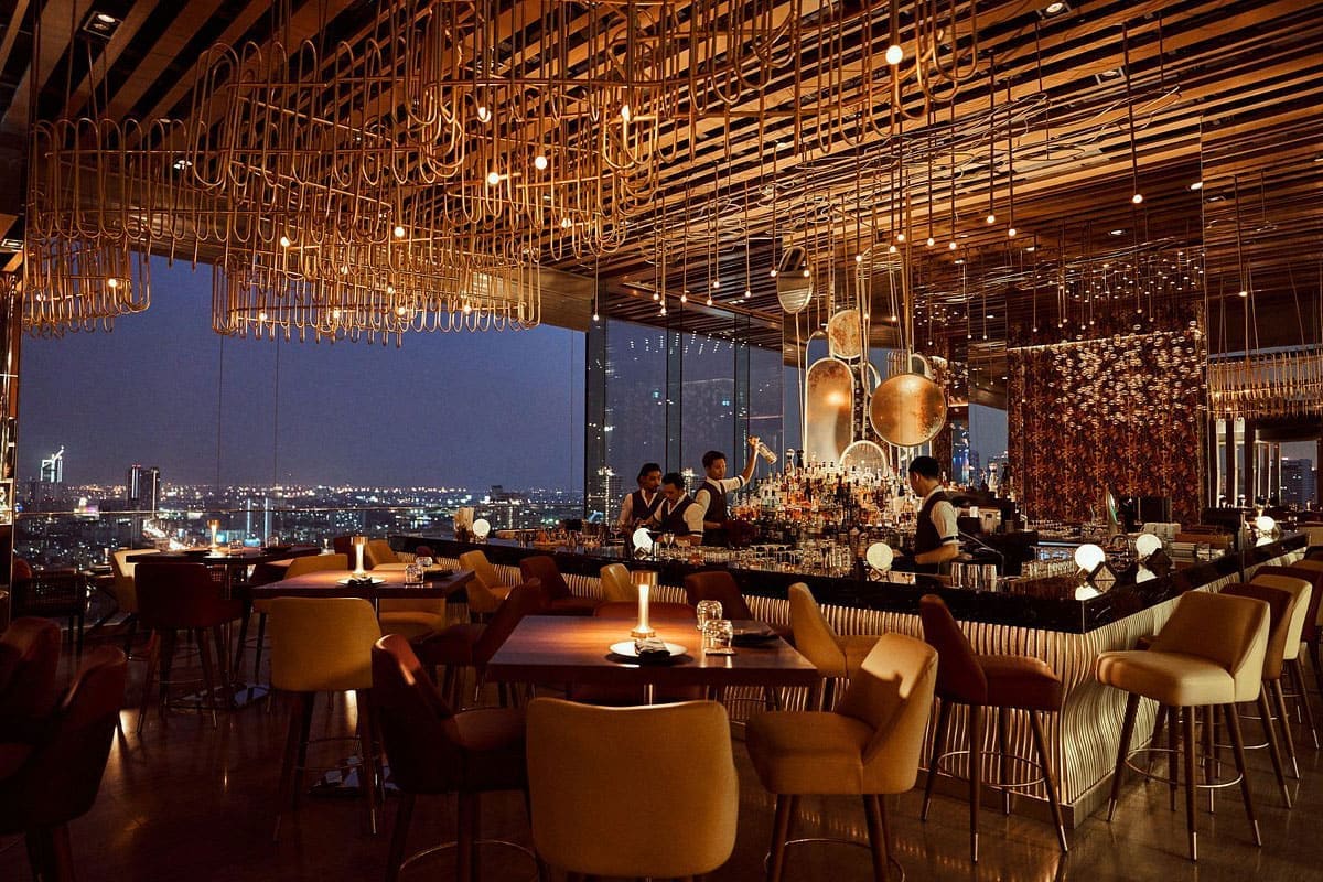 SEEN Restaurant & Bar rooftop in Thon Buri, Bangkok