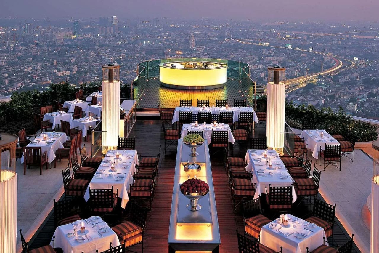 Sirocco rooftop in Silom / Riverside, Bangkok