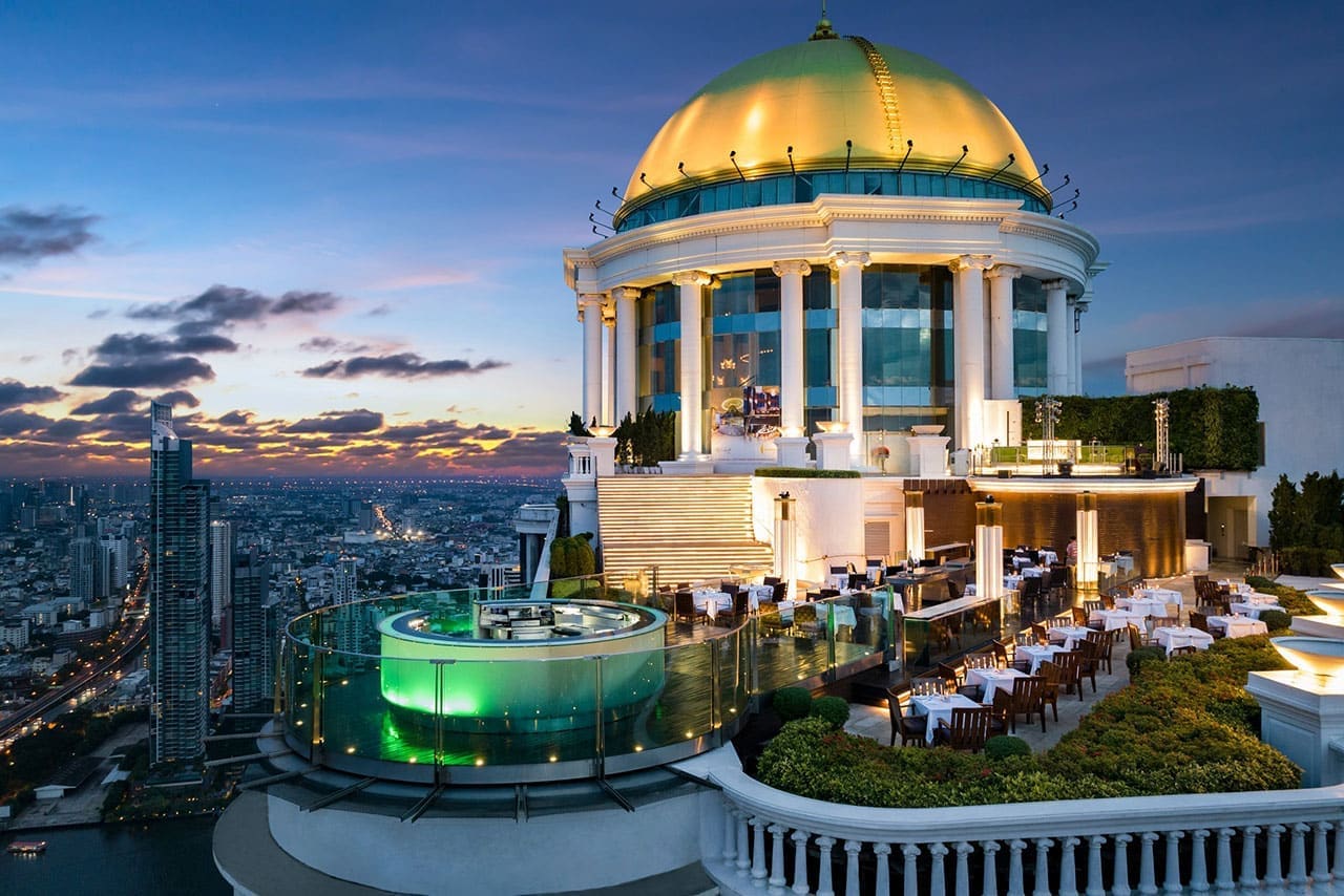 Sky Bar rooftop in Silom / Riverside, Bangkok