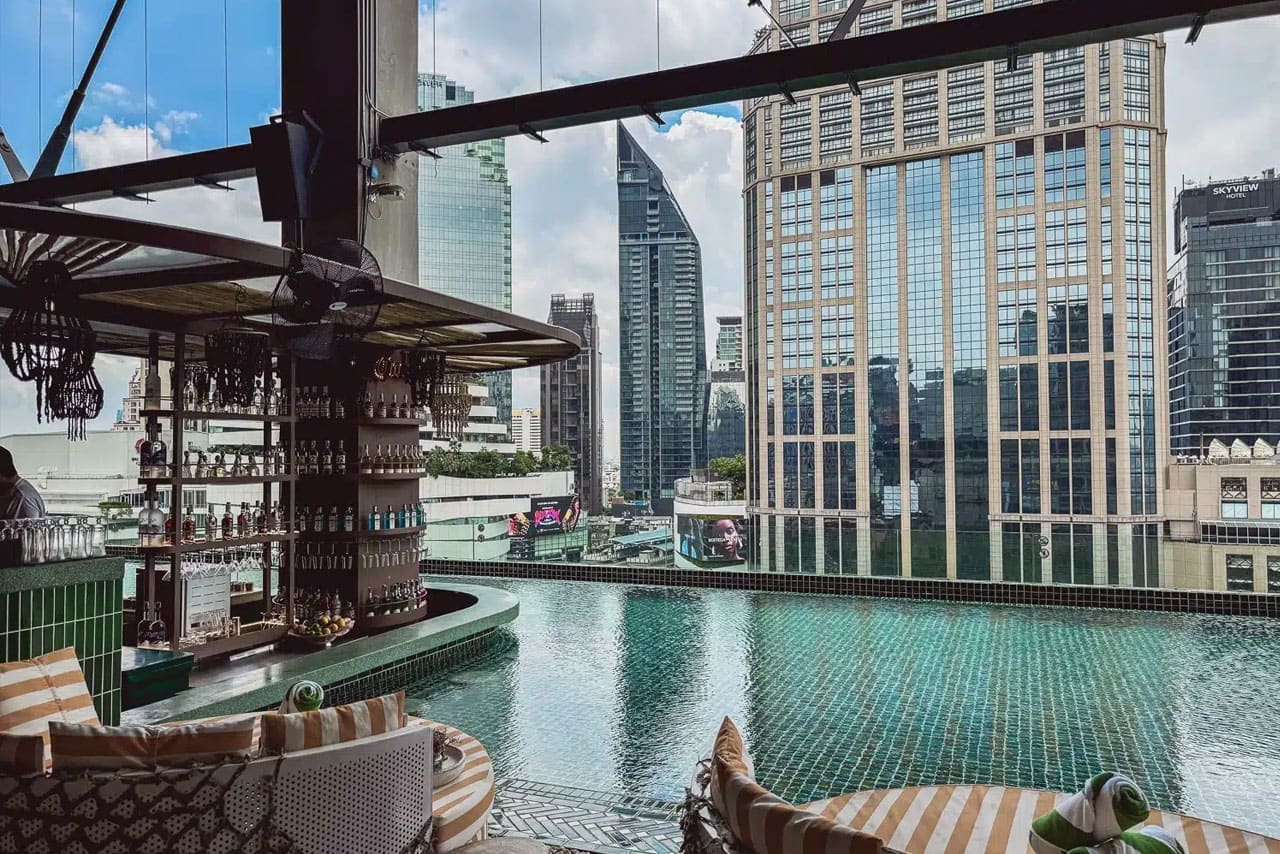 TRIBE Sky Beach Club rooftop in Phrom Phong, Bangkok