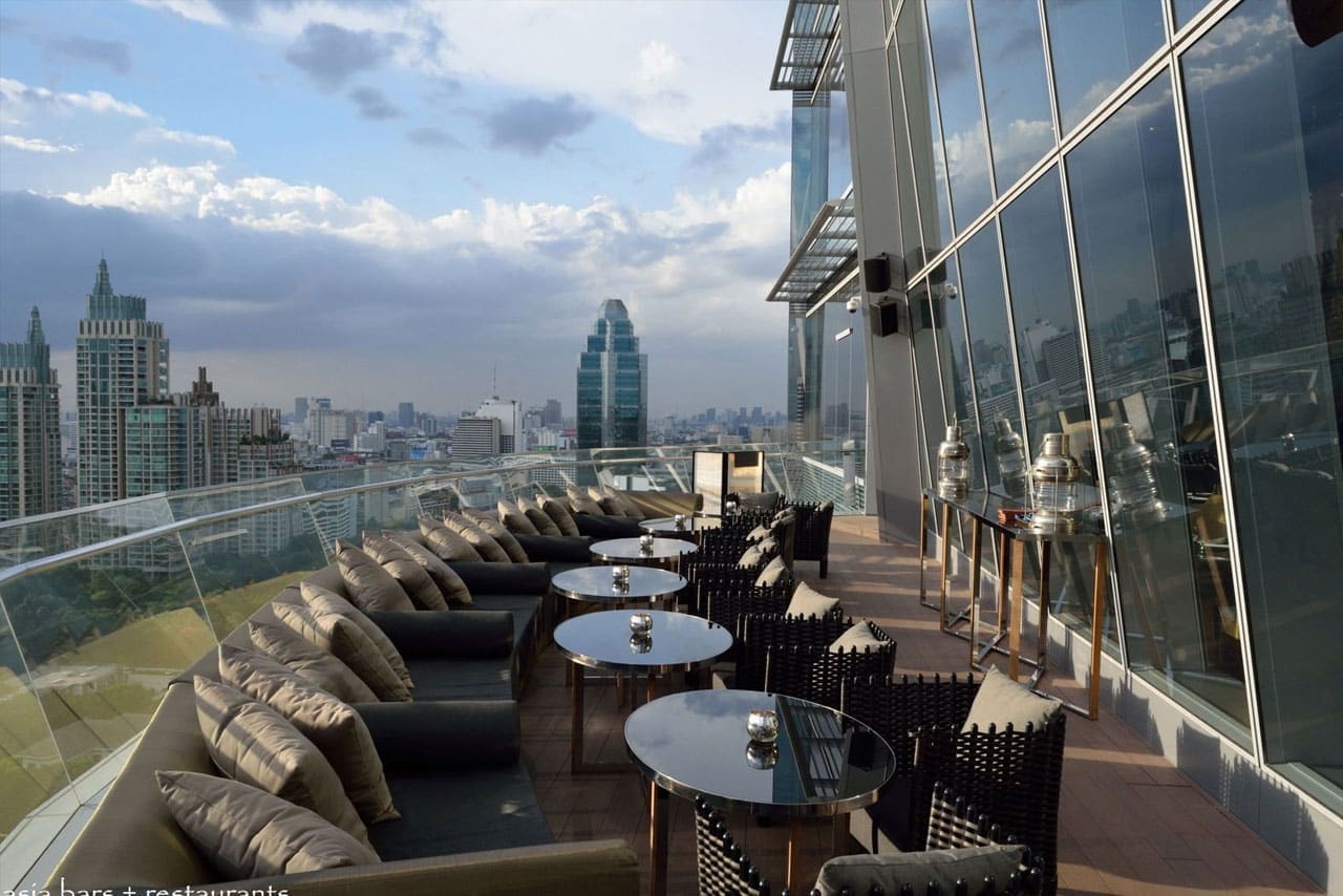 Up & Above Restaurant and Bar rooftop in Ploenchit, Bangkok