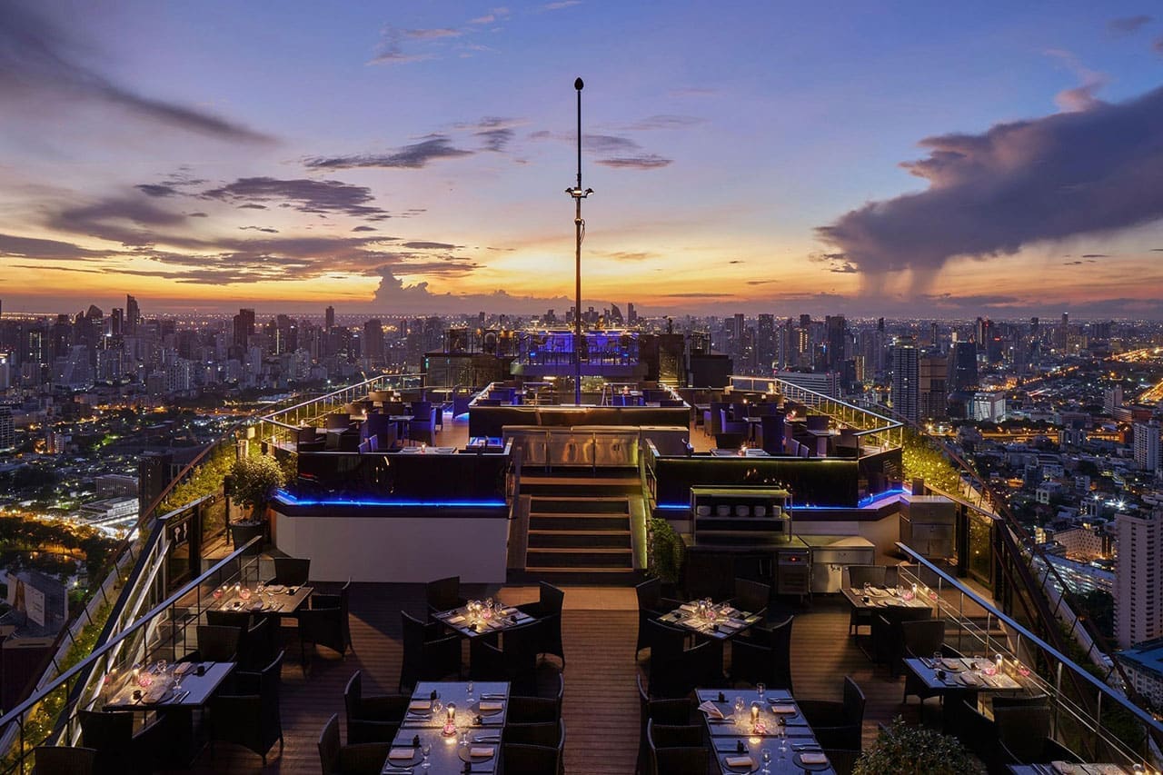 Vertigo rooftop in Sathon, Bangkok