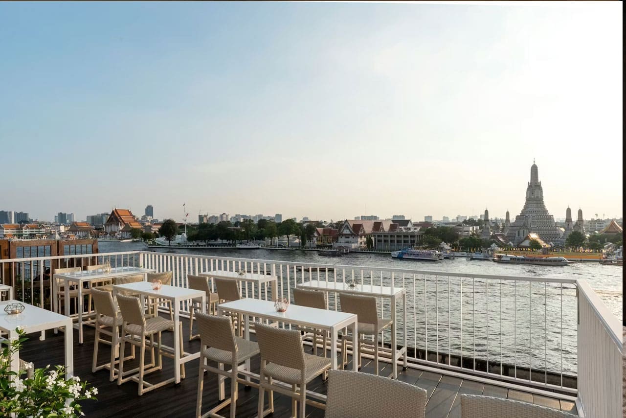 View ARUN Restaurant & Bar rooftop in Old Town / Riverside, Bangkok