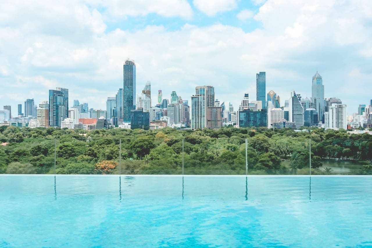 The Water Club rooftop in Silom / Lumphini, Bangkok