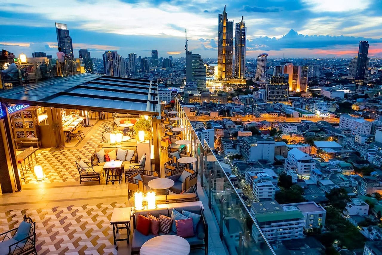 Yao Restaurant & Rooftop Bar rooftop in Silom, Bangkok